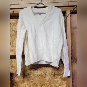 Marled NWOT‎ Off White Warm V Neck Sweater Womens Size XL